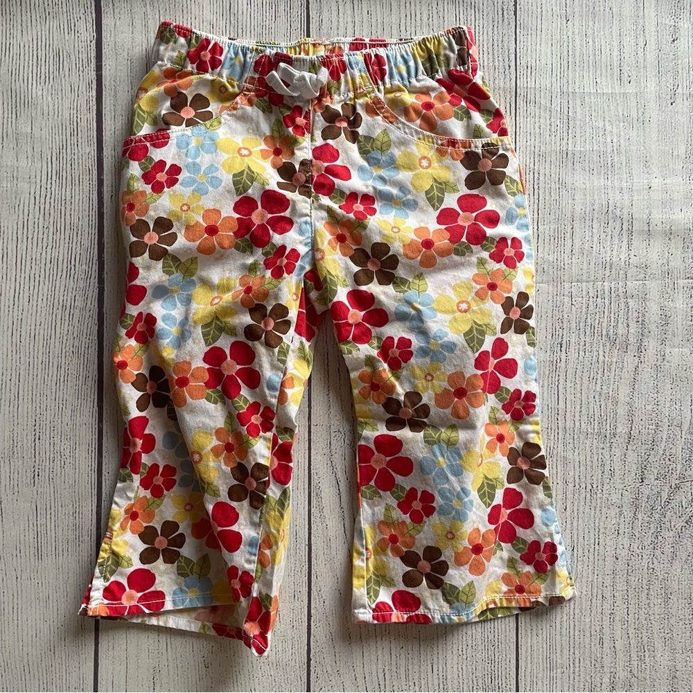 Gymboree Drawsting Floral pants Size 5